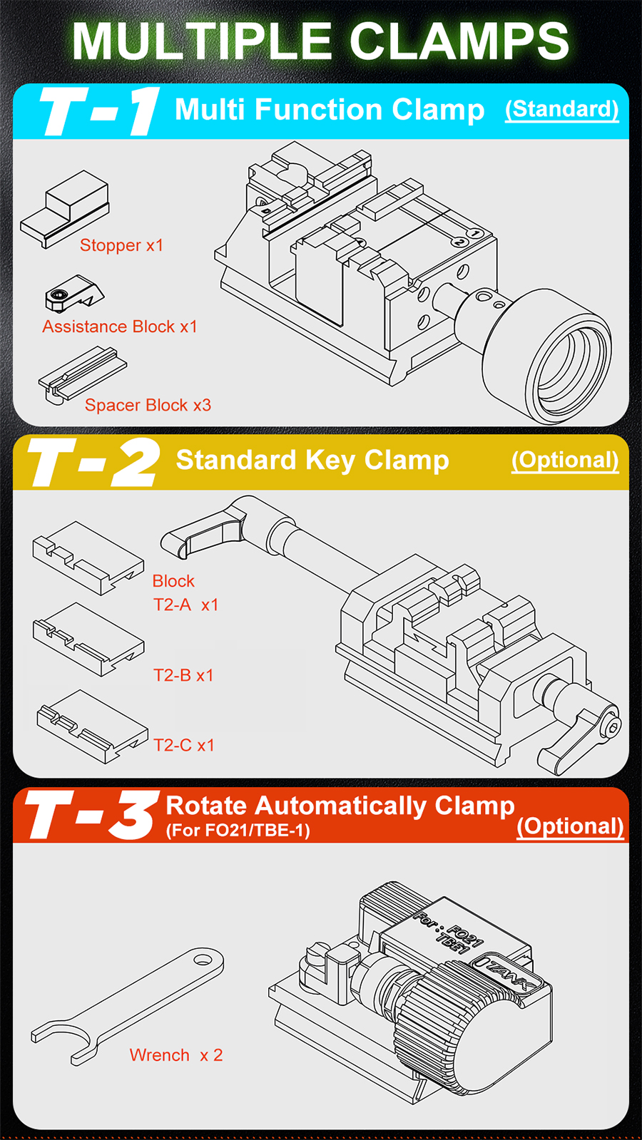 2M2 TANK 2 Pro CNC Key Cutting Machine New Version Shadow Warrior with Tool Box-autoobd2-4