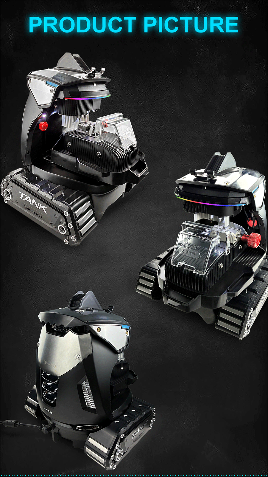 2M2 TANK 2 Pro CNC Key Cutting Machine-AutoOBD2-2
