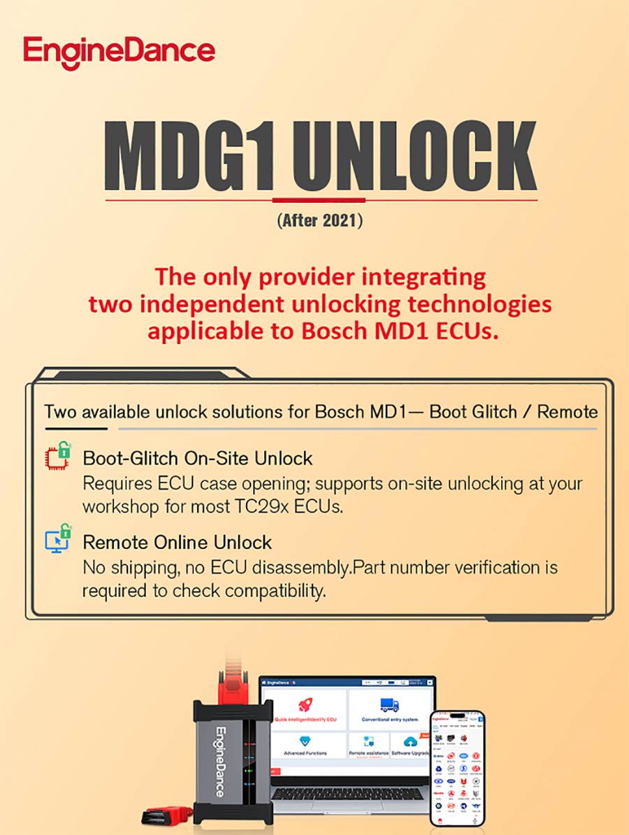 Two available unlock solutions for Bosch MD1— Boot Glitch / Remote-autoobd2-1