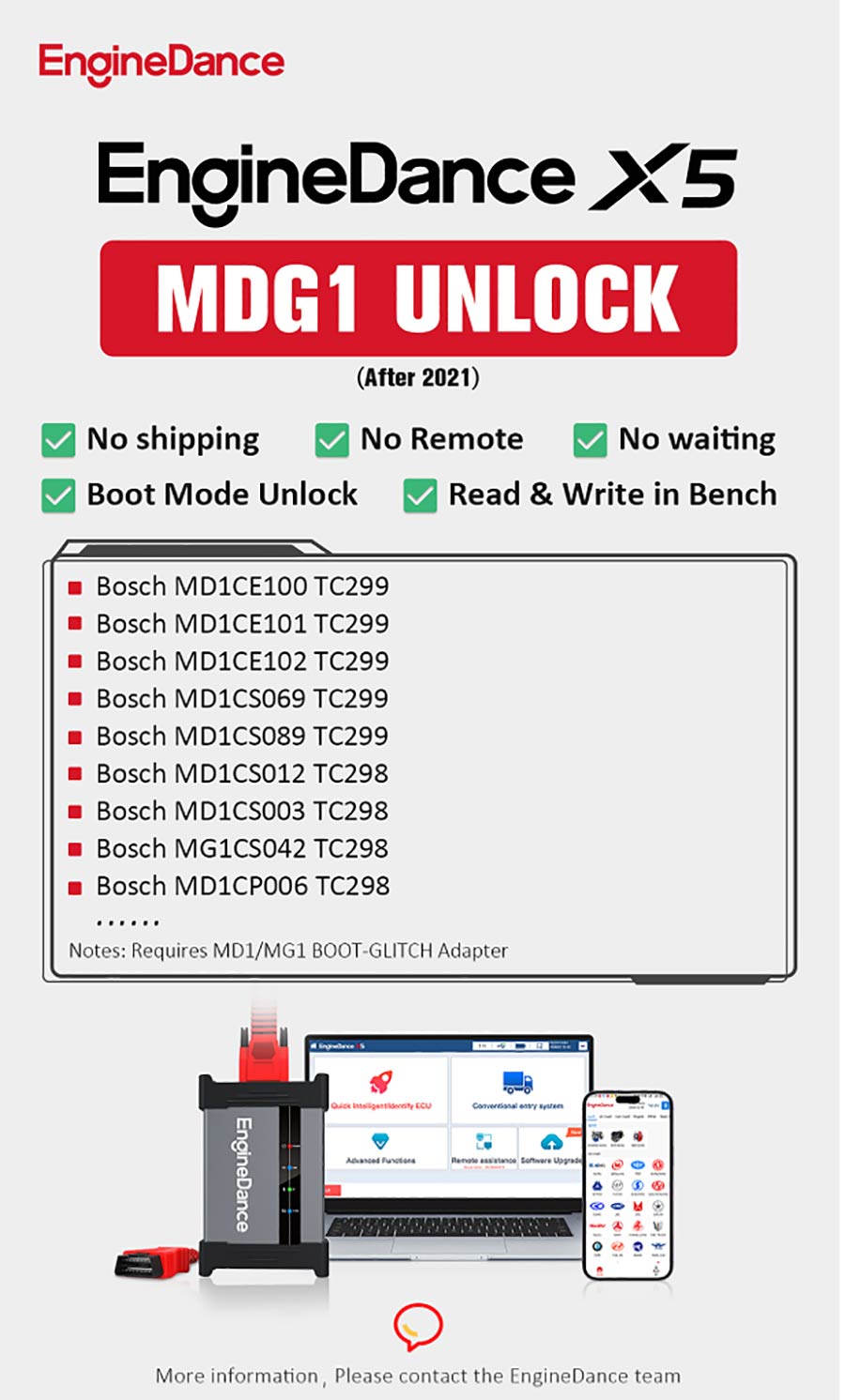 Two available unlock solutions for Bosch MD1— Boot Glitch / Remote-autoobd2-2