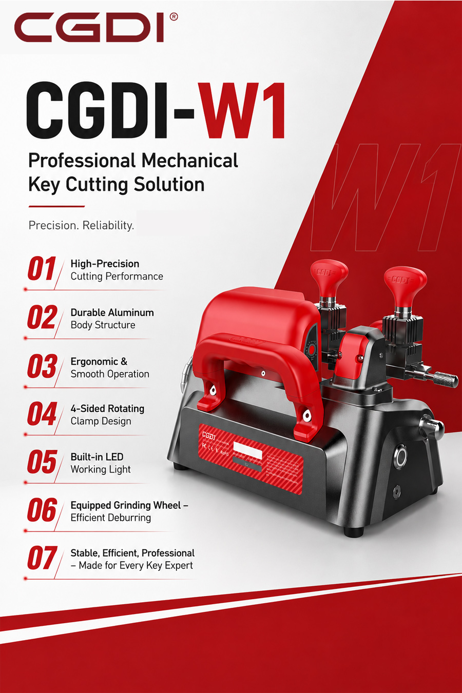 CGDI-W1 Professional Mechanical Key Cutting Solution --AutoOBD2-1