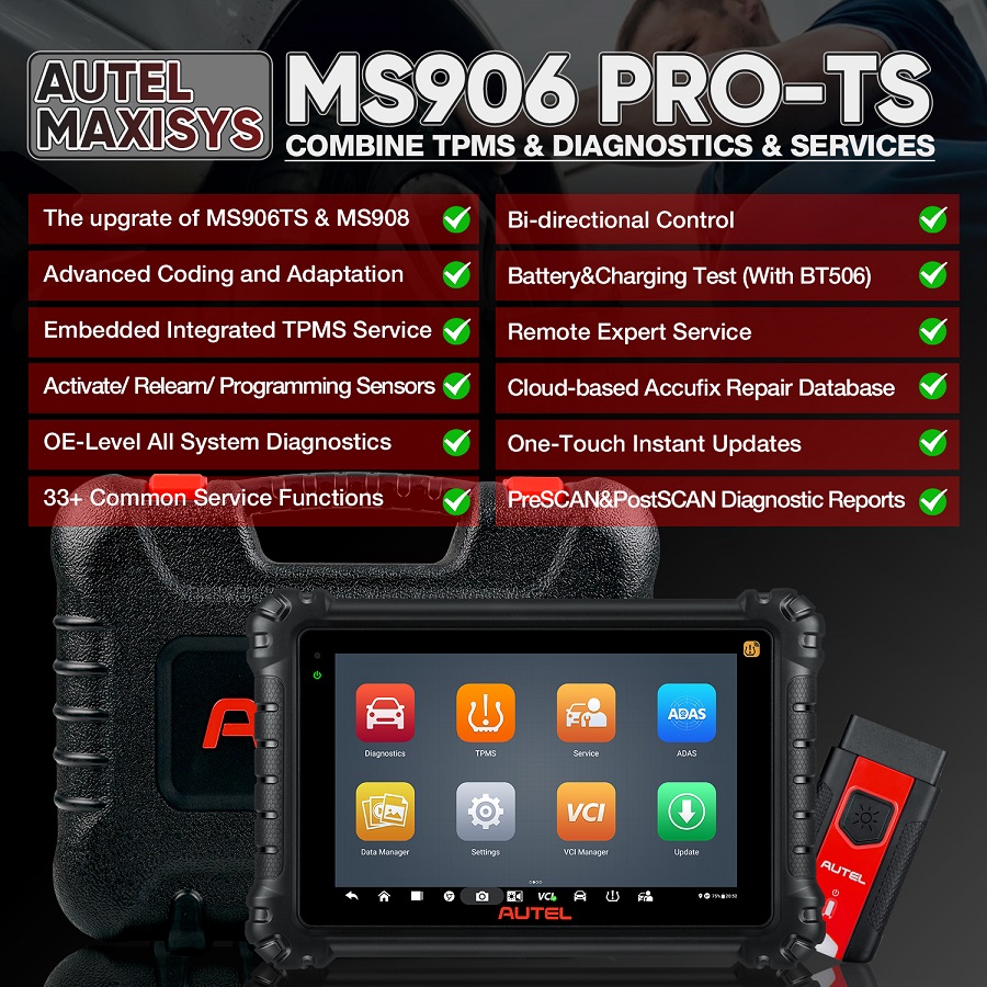 Autel MaxiSYS MS906 Pro-TS Diagnostic Scanner Tool-autoobd2-1